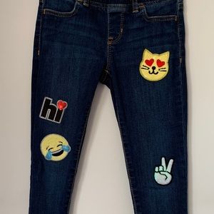 Girls Gap Emoji Jeans sz 7